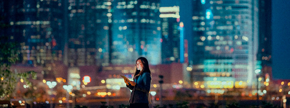 Thermal video camera view of an area